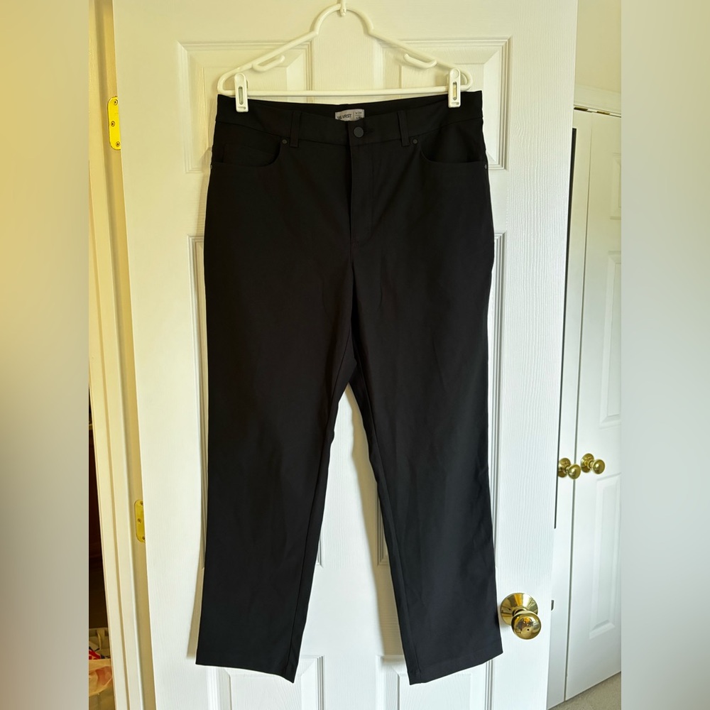 Men's Black Performance Athletic Fit Pants